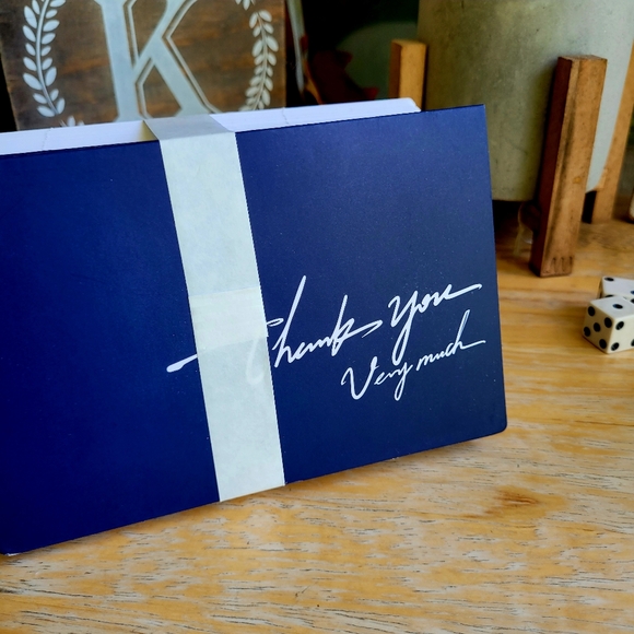 Navy Blue Thank You Cards - Picture 9 of 12